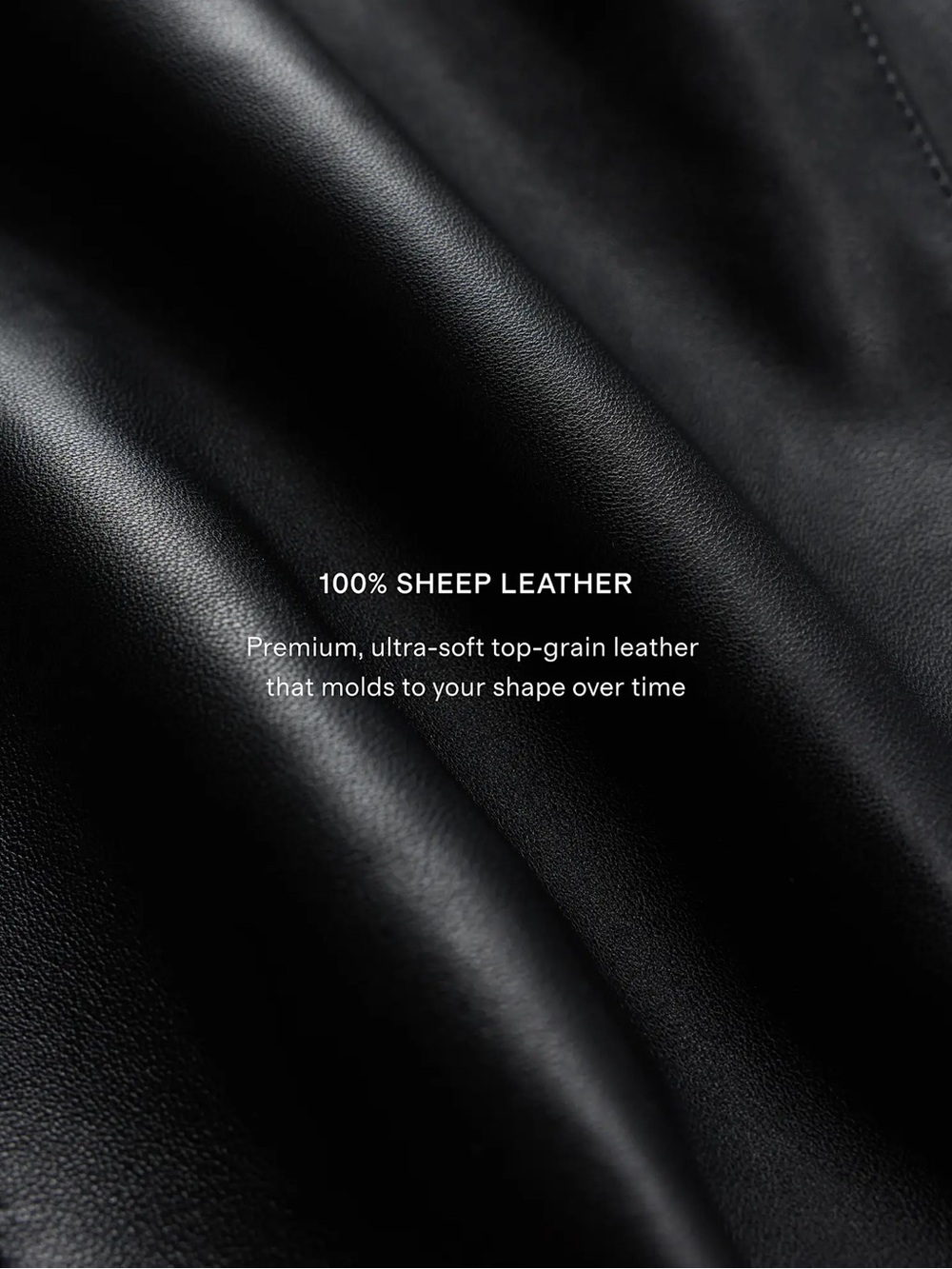 NWOT Quince Black 100% Sheep Leather Stand-Collar Biker Moto Fall Winter Jacket - Picture 11 of 14